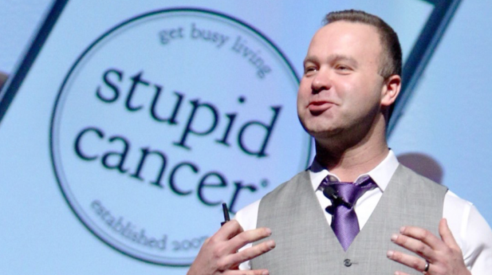 Dave Fuehrer, founder of GRYT Health, talks about the Stupid Cancer app his company developed at CancerCon earlier this year in Denver. CancerCon is an international gathering put on by Stupid Cancer, a young adult cancer foundation. Submitted photo 