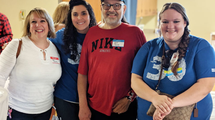 Patients of Rochester Regional Health’s Golisano Restorative Neurology & Rehabilitation Center at Unity Hospital during a recent celebration at the center.
