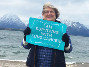 Colleen Conner Ziegler of Rochester visited Wyoming’s Grand Teton National Park after she received a diagnosis of lung cancer five years ago, even though she never smoked in her life. She now is an advocate for more lung cancer research funding.