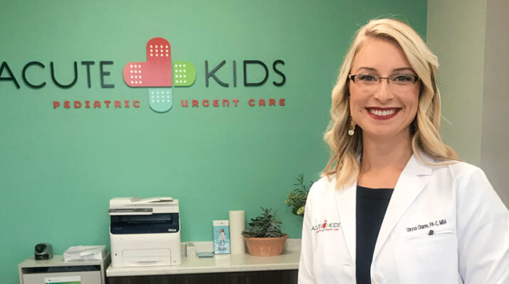 Chrysa Charnoa, a physician’s assistant who founded AcuteKids Pediatric Urgent Care in Webster, which offers rapid COVID-19 testing.“Instead of waiting days to get results, and causing people to miss work and school, we can shut down the vectors for the virus right away,” she says of the test she offers.